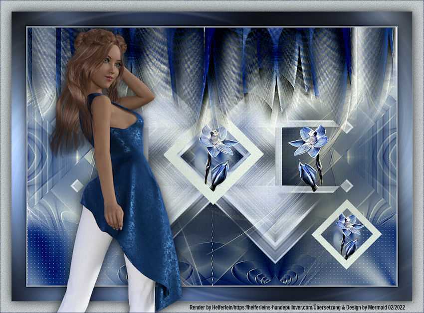 In Blue Fashion Hair